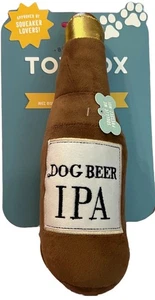 Fringe Studio IPA Bierflasche Hund Kauspielzeug lautes Quietschen weiches Haustier knistern Plüsch - Bild 1 von 21