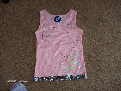 NWT LIMITED TOO  SPARKLE BLING SEQUIN TOP  SIZE 14  - Image 1 of 3