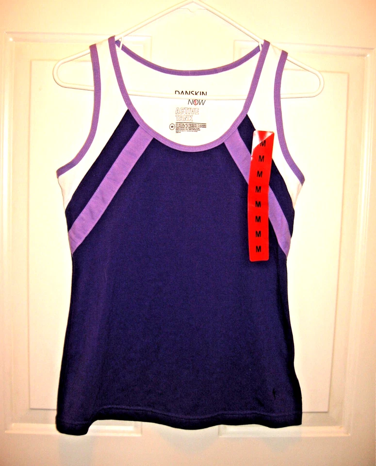 Camiseta sin mangas Danskin Now Active para mujer nueva mediana Foto 1 de 3