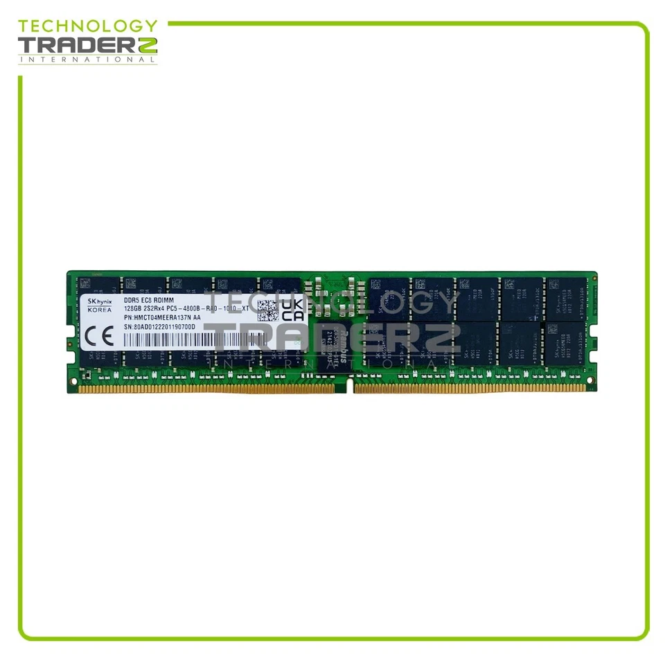 HMCT04MEERA137N Hynix 128GB PC5-38400 DDR5-4800MHz ECC Quad Rank Memory Module - Image 1 of 1
