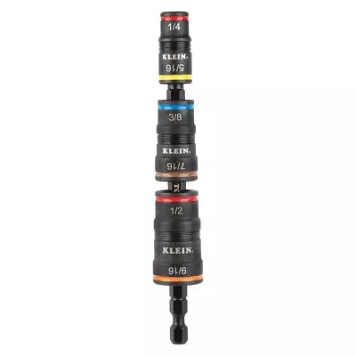 🆕 Klein Tools 7-in-1 Impact Flip Socket Set 5" Center Bit W/6 Hex Sizes 32933G - Image 1 of 4