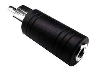 From OZ Quality 1PC RCA to 3.5mm Stereo Black Plug Jack Audio Connector Adapter - Bild 1 von 4