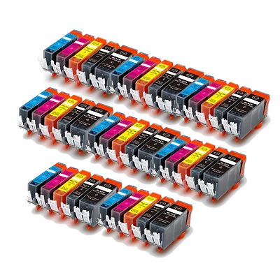 40 PK New Ink Set + Chip for PGI-5BK CLI-8 Canon MP500 MP530 MP600 MP610 MP800 - Image 1 of 4