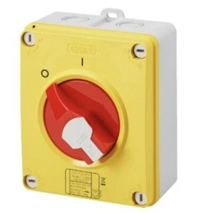 Interruptor aislador giratorio de emergencia Gewiss 16A 4 polos 415V IP66/IP67/IP69 - Imagen 1 de 1