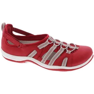 Easy Street Womens Zaba Red Flat Sport Sandals Shoes 9 Narrow (AA,N) BHFO 4989 - Picture 1 of 3