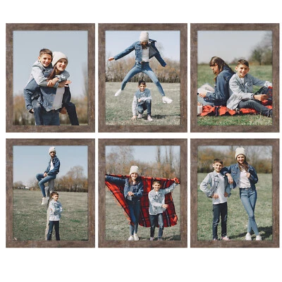 Picture Frame Wide Molding Wood Grain Style Easel for Tabletop/Wall Display - Image 1 of 4