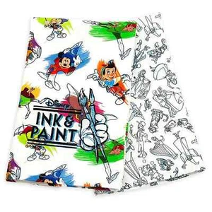 Set 2 Asciugamani Cucina Schizzo Personaggio Inchiostro e Pittura Parchi Disney NUOVI - Foto 1 di 4