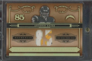 2006 Playoff National Treasures Antonio Gates #64 Game Used Jersey Patch /85 - Picture 1 of 2