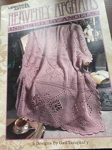 FREIZEITKUNST Heavenly Afghanans Faltblatt inspiriert von ANGELS #2932 Vintage - Bild 1 von 2