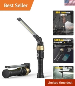 Multifunctional Magnetic Work Light | 5000mAh, 1200 Lumens for Mechanic Tasks - Picture 1 of 8