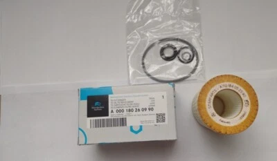 Cartucho FILTRO DE ACEITE original genuino para Mercedes Benz A 0001802609 con junta tórica Foto 1 de 3