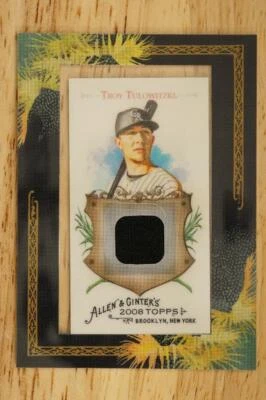 2008 Topps Allen & Ginter's Framed Mini Relics Troy Tulowitzki AGR-TT Baseball - Image 1 of 2