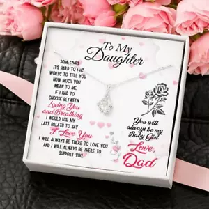 To My Daughter Gift I Love You Forever Alluring Beauty Necklace For Little Girls - Picture 1 of 4