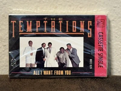 1988 VTG The Temptations All I Want From You Cassette Tape single SEALED - NOS - Image 1 of 4