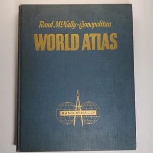 Rand McNally Cosmopolitan World Atlas 1959 Hardcover - Imagen 1 de 6