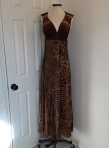 Legatte Jeans Y2k Tropical Maxi Dress Sz M Pre Owned - Picture 1 of 14