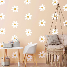 Daisy Wall Decals Boho Flower Wall Sstickers Baby Nursery Kids Room Girls Bed...