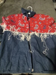 Vintage Modi Youth Western Jacket Size Medium 8-10 Read Description - Picture 1 of 6