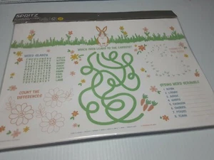 Spritz Spring 10ct Disposable Color Your Own Paper Placemats Tableware Accessory - Picture 1 of 1