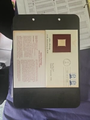 22kt Gold Stamp Replica - "Alden Partridge - 200th Anniversary Of Birth"  1985 - Image 1 of 3