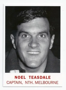 2007 - 1966 Scanlens Archives Captain (C2) Noel TEASDALE North Melbourne **** - Picture 1 of 1