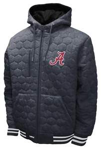 Alabama Crimson Tide NCAA Honeycomb Hooded Men's Jacket - Picture 1 of 2