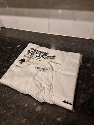 Deli Supplies 100 Approx White Vest Carriers 280x410x510mm Premium Takeaway WP15 • 21.99£