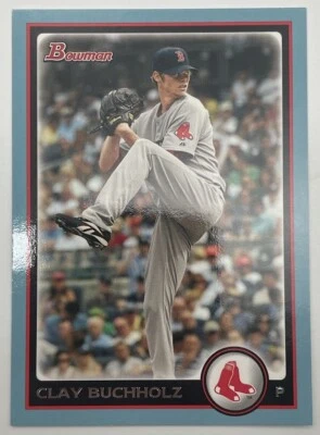 2010 Bowman Blue Boston Red Sox Baseball Card #126 Clay Buchholz /520 - Image 1 of 2