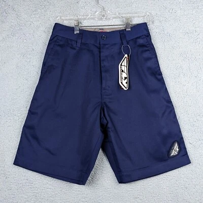 Fly Racing Shorts Men's 28 Navy Standard Pilot 9.5" Inseam Premium MTB Cycling - Image 1 of 4