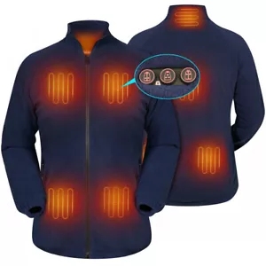 ARRIS Giacca Donna in Pile Riscaldata con Batteria, Cappotto Riscaldante Elettrico Full Zip - Foto 1 di 7