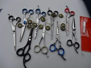 60DaysWARRANTY_7",6.5",6" Quality Hairdressing Scissors/Japanese & Leather Case - Bild 1 von 53