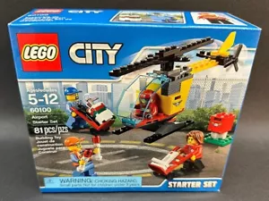Nuevo en caja LEGO City Town Airport Starter Set sellado con 4 minifiguras #60100 - Imagen 1 de 5