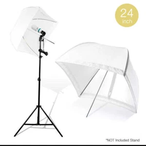 24x24" Square Shape White Umbrella Reflector for Photography Photo Studio - Picture 1 of 5
