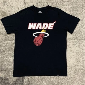 47 Brand NBA Miami Heat Dwyane Wade Basketball Shirt Mens Small - Picture 1 of 6