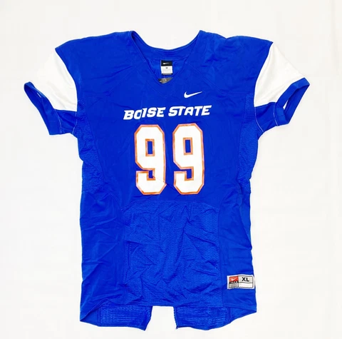 Nike Boise State Broncos Pro Combat Speed Football Jersey Men's XL Blue 473569 Cover