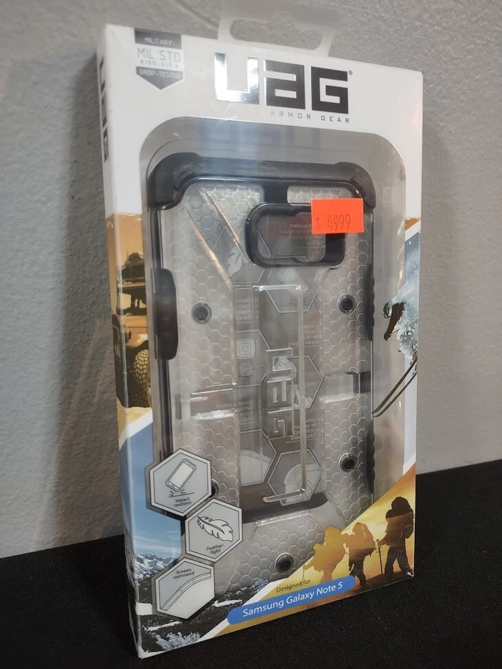 UAG 三星 Galaxy Note5 Note 5 等离子冰透明手机外壳 保护套 保护膜 — 第 1/4 张图片