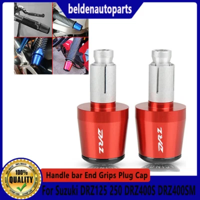 For Suzuki DRZ DRZ400S DRZ400SM 2000-2023 22mm Motorcycle Handlebar Plug End Cap Foto 1 de 3
