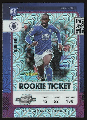 2021-22 Panini Chronicles Contenders Optic Purple Mojo #296 Boubakary Soumare RC - Image 1 of 2