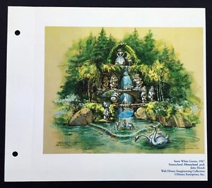 DISNEYLAND Concept Art Lithographie 50. VIP Schneewittchengrotte John Hench - Bild 1 von 1