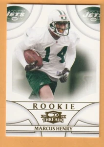 Marcus Henry New York Jets 2008 Donruss Threads #208 /999 RC Kansas Jayhawks - Picture 1 of 2