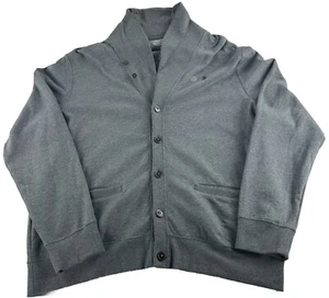 Polo Ralph Lauren cardigan collo sciallato uomo XL maglione grigio nuovo con etichetta - Foto 1 di 12