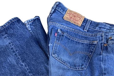 Vintage Levis 501xx 2501-0117 Mens 34x35 ACTUAL SIZE Button Fly Jeans 501   1986 - Image 1 of 4