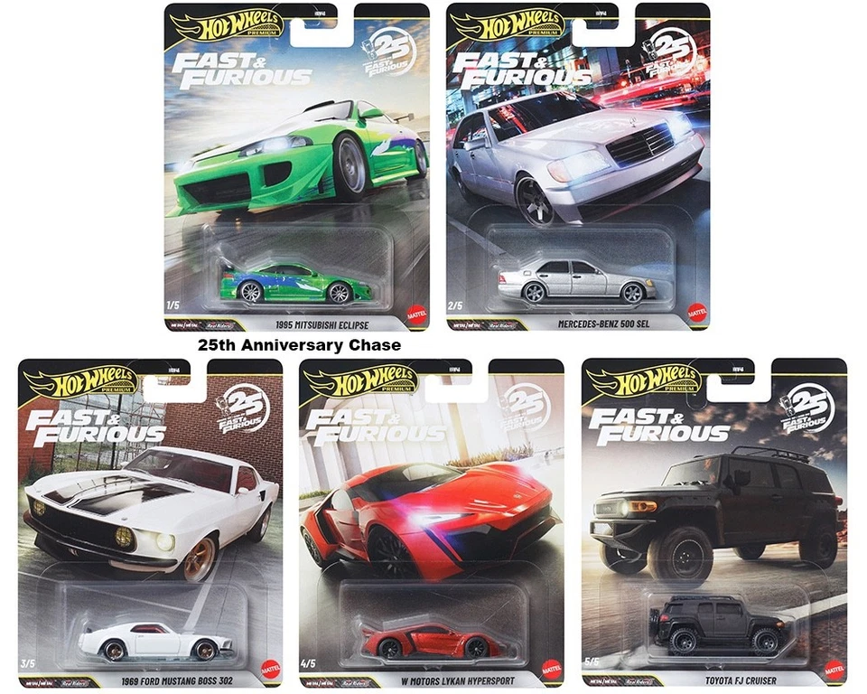 Hot Wheels 2026 Premium Fast & Furious N Case Set of 5 Cars HNW46-956N - Image 1 of 1