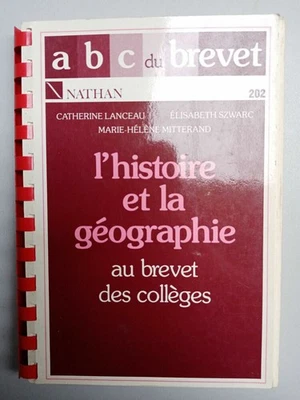 Abc De Patente - HISTORIA Y La Geografía A Patente De Colegios/Nathan 1989 - Imagen 1 de 2