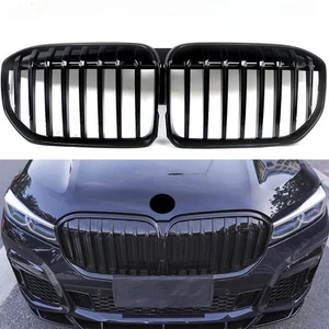 Glossy Black Front Bumper Grille For BMW 7 Series G11 G12 LCI Sedan 2019-2022 - Picture 1 of 14