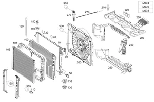 Genuine Mercedes-Benz Radiator 204-500-36-03 - Picture 1 of 1