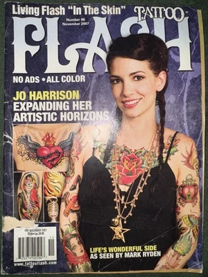Flash Tattoo Magazine November 2007 Art Vintage Rare Acceptable Condition - Image 1 of 3