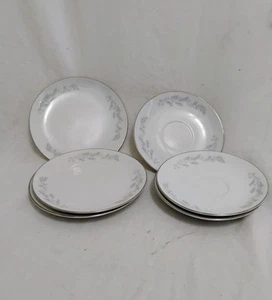 Royalton China Co. Translucent Porcelain 3, 6" Saucers And 3, 6.5 Inch Plates. - Picture 1 of 9