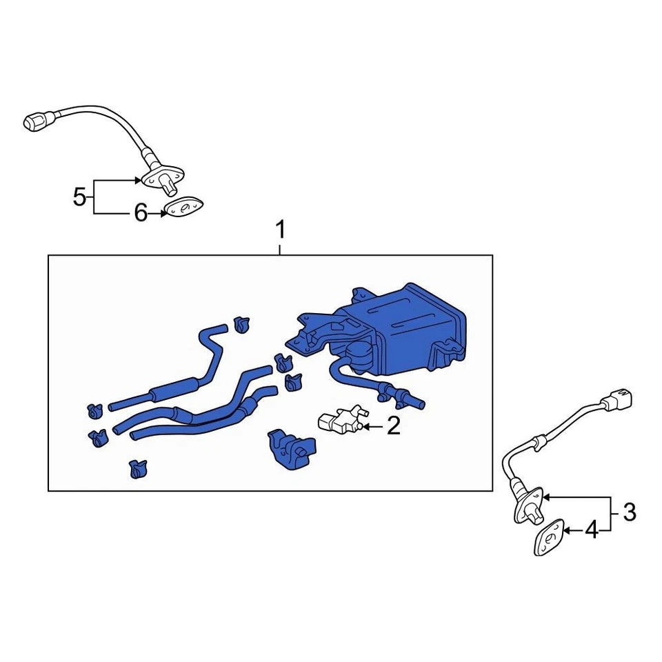 For Toyota 4Runner 2001-2002 Toyota 7774035482 Vapor Canister Foto 1 de 1