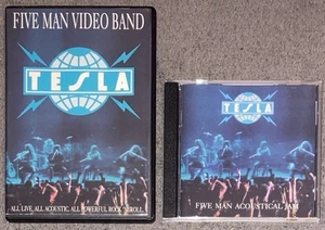TESLA: Five Man Video Band DVD & CD - 1991 Live Acoustic Concert Philadelphia - Picture 1 of 5